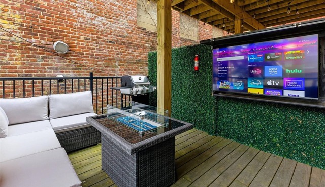 Mass Ave Double Unit with Patio and Free Parking