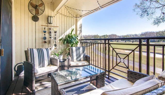 Matchless Luxury – Elegant 2BR Golf View Condo w/Designer Kitchen, Smart TVs & Walk-Out Patio!