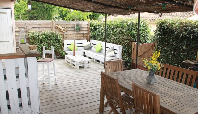 MAZET 4 Pers. CLIM-PERGOLA-TERRACE/GARDEN 40m2 - RESIDENCE POOL-WIFI