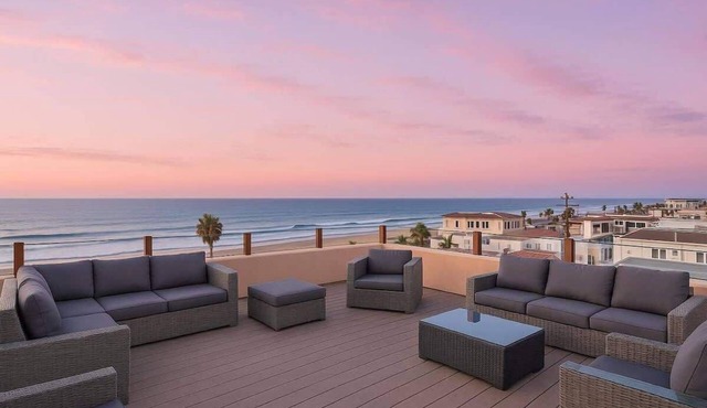 MB Massive Oceanview 6BR/6BA Sleep 30+Rooftop Deck