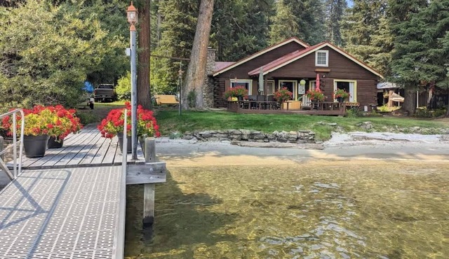 McCall Lakefront Cabin with Sandy Beach|Boat Slip