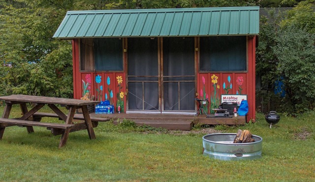 Meadow View Rustic Camping Cabin with WiFi