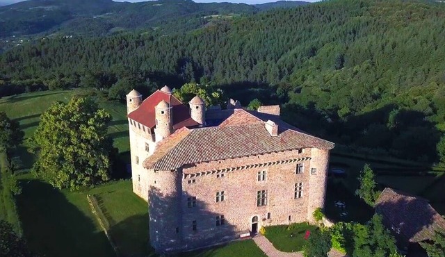 Medieval castle in the heart of the Monts d'Ardèche National Park