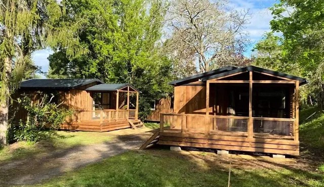 Medieval Chalet - CLIM - 37 m2 mit überdachter Terrasse - 2 Schlafzimmer 5 Personen