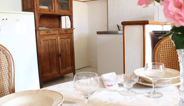 Medieval studio in village center, near shops