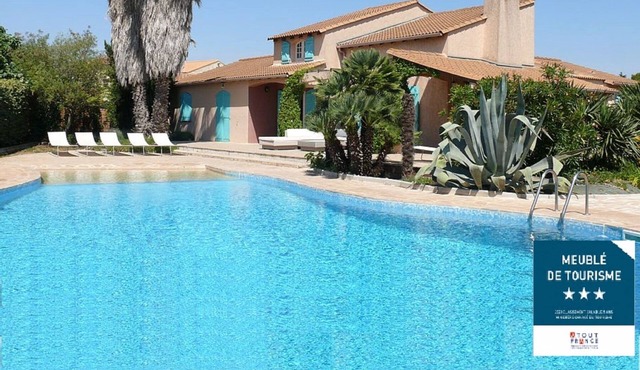 Mediterranean 🌴 Chic Provençal Villa 🌞 Heated XXL Pool 🐶 Dogs welcome !