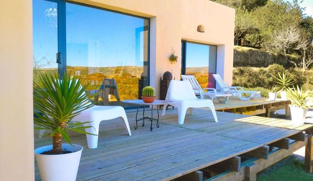 Mediterranean Eco house. Sea and mountain views.