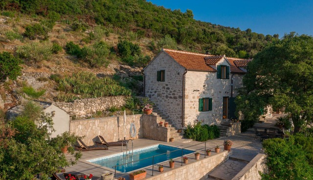 Mediterranean stone house situated in peaceful ethno-eco village Dol