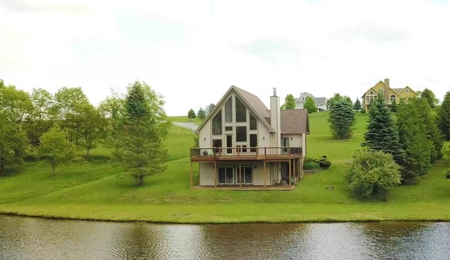 Meet Bessie, your upscale cabin at the lake.