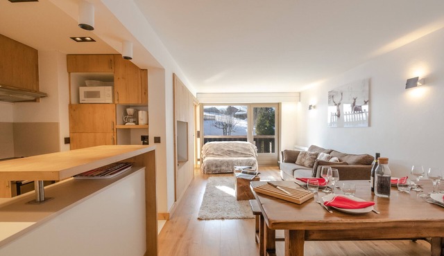 Megève-Mont d'Arbois, T3 RENOVATED, 50m2, 4 pers. located 5 minutes from the slopes.