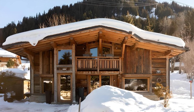 Megeve-Rochebrune Chalet(Ski Direct In and OUT) with outdoor jacuzzieur 10 pers