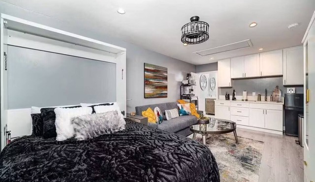 Melrose Exec Studio Queen + Bunk - Pet-Friendly