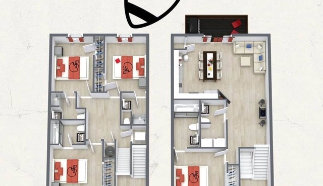 Memorial Field Lodge - 4 Bd Townhome by IU Sports