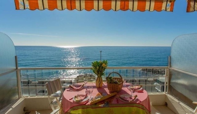 Menton apartment with terrace, air conditioning and garage