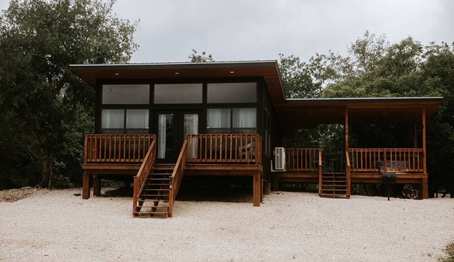 Mexico-themed cabin in Texas Hill Country on the Nueces River