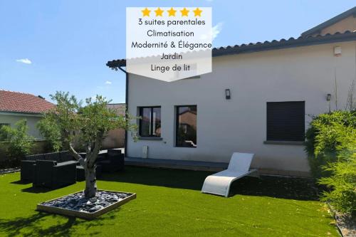 Mi Amore- Gîte 3 suites près de Lyon, parking free