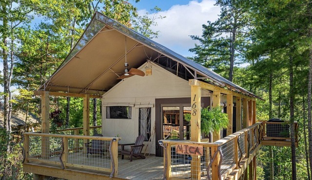 Mica Tree Tent with Private Waterfalls & Hiking
