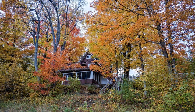 Michigans Upper Peninsula ON the Escanaba River with wooded 5 acres of Privacy.