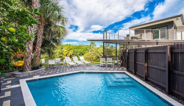 Mid-Centrury Oasis | 1 Block to Ft Lauderdale Beach FIFA 25 min Hardrock Stadium