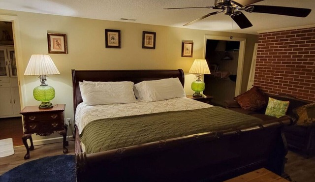 Mid-Century Country Home, nice front porch and east west split bedroom suites.
