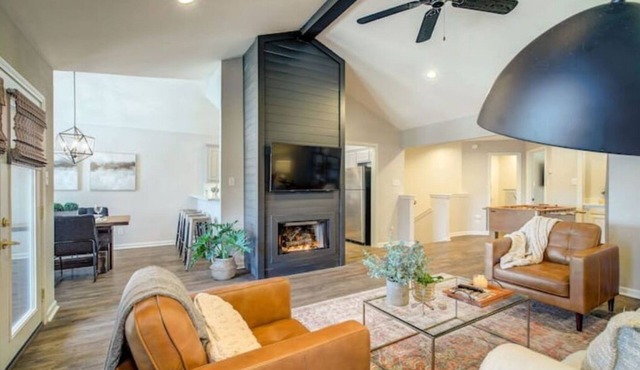 Mid-Century flair w/HOT TUB by the lake!