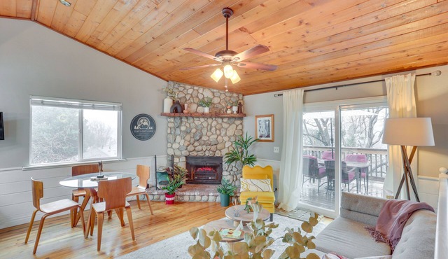 Mid-Century Mod Cottage, Steps to Lake Gregory!