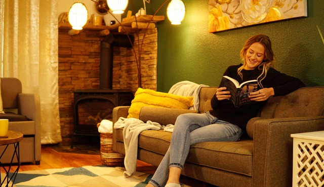 Mid-century modern cabin with spacious 2-bedroom, 1-bathroom, private backyard