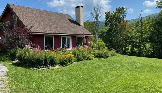 Mid Century Modern Chalet with Tennis Court and Catskill Views
