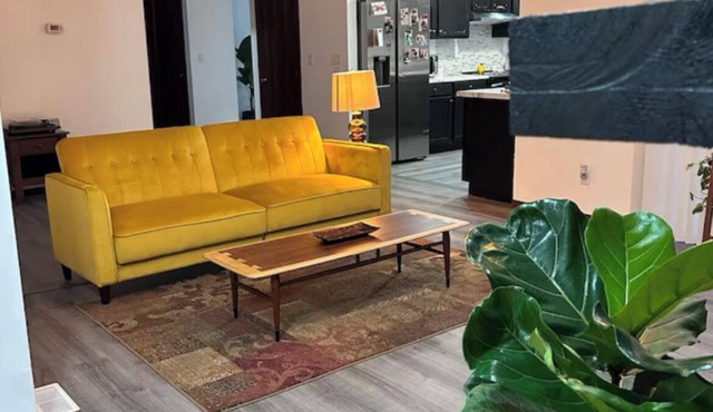 Mid-Century Modern charming 3-bedroom house in private, peaceful neighborhood.