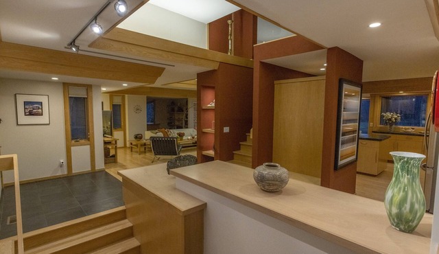 Mid-Century Modern Retreat on Private 10 Acres with 1-Acre Pond & Nature Trails.