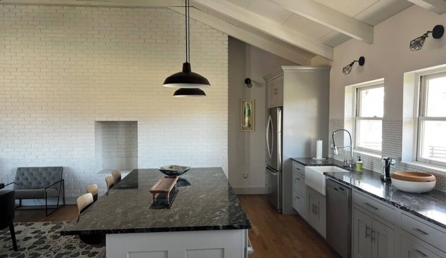 Midcentury 3-bedroom farmhouse on the city line between Danville and Stanford.