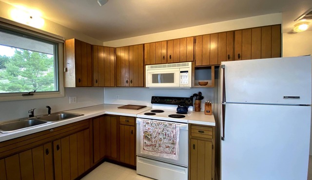 Midcentury Modern Beach Cottage w/100' of private sandy beachfront