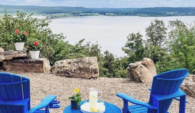 Million-Dollar Lake View + Hot Tub Retreat!