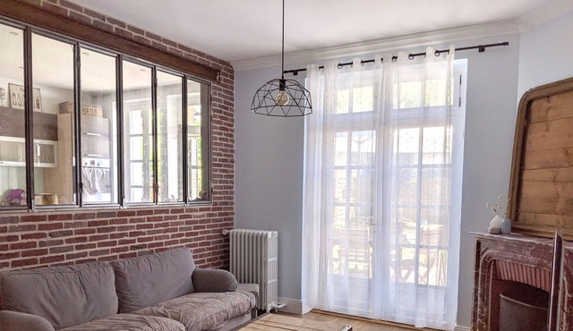 Millstone house with garden