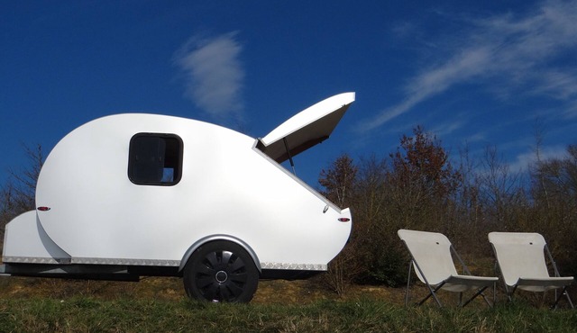 MINI CARAVANE VINTAGE TEARDROP 2 PLACES