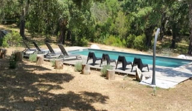 Mini villa F3 in the heart of nature. 2 bedrooms, 2 bathrooms, swimming pool.