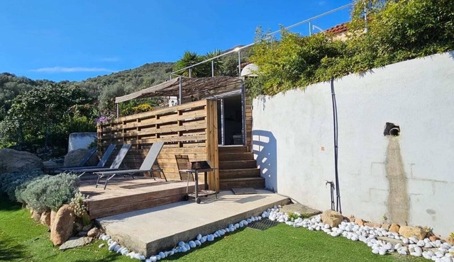 Mini villa T3 air-conditioned, sea view, cosy & modern