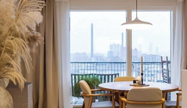 Minimalist apartment with balcony in Copenhagen