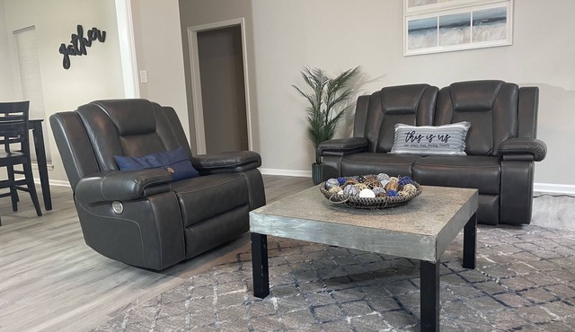 Minutes from UNCC, this pristine, single-level home is perfect for family fun!