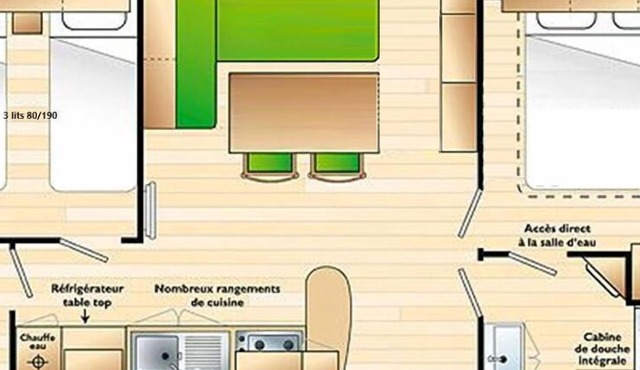 Mobil home PUY du FOU 5pers/2 chr