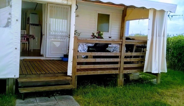 Mobil home any comfort on private garden 150m2 (very calm camping)