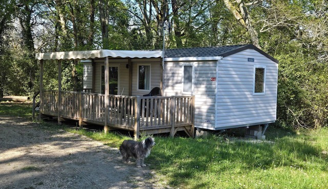 Mobil-home 4/6p quiet property 20 min from Jonzac. Ideal for curists.
