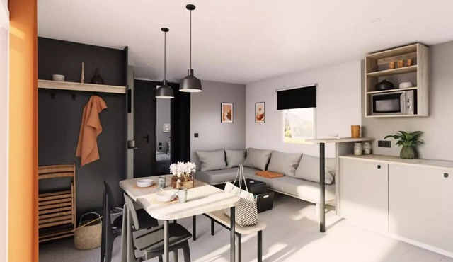 Mobil-Home Aqua 4 Rooms 6 People Air-conditioned + TV 2sdb