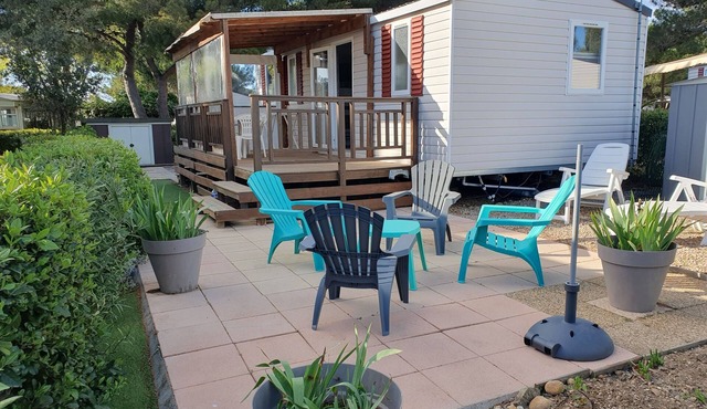 Mobil Home Climatisé Camping « Le Lac des Rêves »