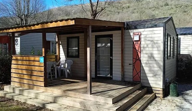 Mobil-home Confort 23m² - 1 bedroom + Covered terrace + Reversible air conditioning + TV 2 persons