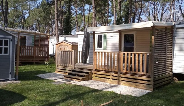 Mobil-home confort dans impasse boisée