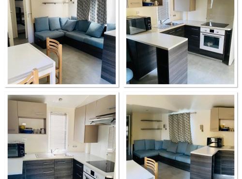 Mobil home de standing à la Porte des Cévennes sur un terrain arboré et ombragé