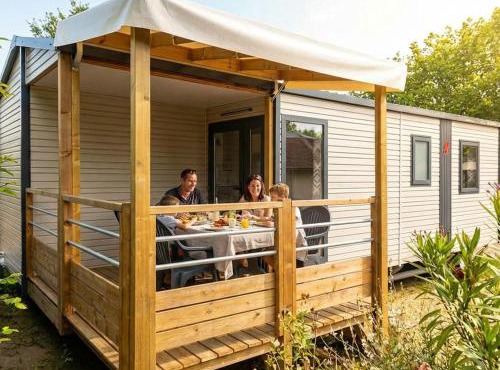 Mobil home pour 6 personnes avec terrasse - API-1-52-1310