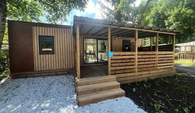 Mobil-home Premium 40m² - 2 bedrooms + Covered terrace + Reversible air conditioning + TV 4 persons