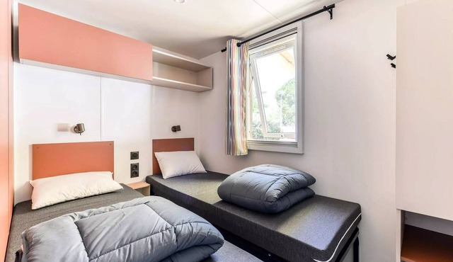 Mobil-home | Premium | 3 Ch. | 6 pers. | Terrace Lounge | A/C